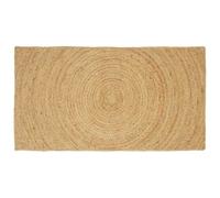 vidaXL Tapis Marron 80 x 150 cm Jute, Tapis rectangulaire en Jute pour Le Salon, Look Moderne, écolo, déco pour Le Sol, Style Minimaliste, Design Artisanal