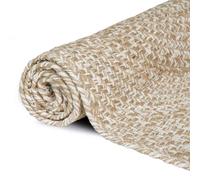 Vidaxl Tapis Naturel Et Blanc 200 X 290 Cm Jute
