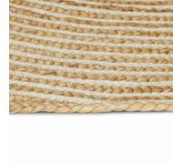 Vidaxl Tapis Naturel Et Blanc 200 X 290 Cm Jute