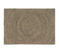 Vidaxl Tapis Naturel Et Noir 120 X 170 Cm Jute