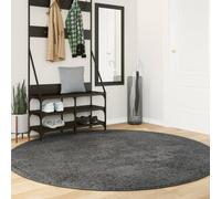 Vidaxl Tapis Oviedo À Poils Courts Anthracite Ø 200 Cm