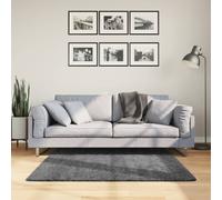 Vidaxl Tapis Oviedo À Poils Courts Anthracite 120x120 Cm