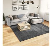 Vidaxl Tapis Oviedo À Poils Courts Anthracite 240x240 Cm