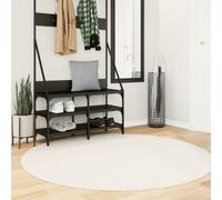 Vidaxl Tapis Oviedo À Poils Courts Beige Ø 160 Cm
