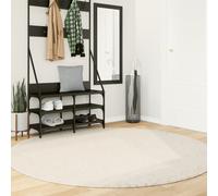 Vidaxl Tapis Oviedo À Poils Courts Beige Ø 200 Cm