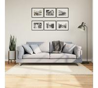 Vidaxl Tapis Oviedo À Poils Courts Beige 120x120 Cm