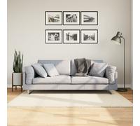 Vidaxl Tapis Oviedo À Poils Courts Beige 120x120 Cm