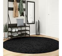 Vidaxl Tapis Oviedo À Poils Courts Noir Ø 200 Cm