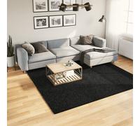 Vidaxl Tapis Oviedo À Poils Courts Noir 240x240 Cm