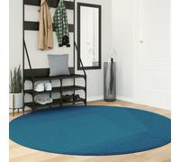 Vidaxl Tapis Oviedo À Poils Courts Turquoise Ø 200 Cm