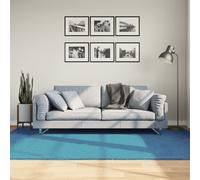 Vidaxl Tapis Oviedo À Poils Courts Turquoise 160x230 Cm