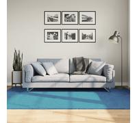 Vidaxl Tapis Oviedo À Poils Courts Turquoise 160x230 Cm