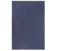 vidaXL Tapis rectangulaire 345127 Bleu marine 160 x 230 cm Coton