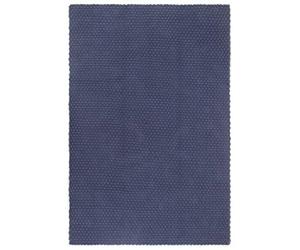 vidaXL Tapis Rectangulaire Carpette de Salle de Séjour Tapis de Zone Moquette de Salon Tapis de Sol Vestibule Intérieur Bleu Marine 120x180 cm Coton