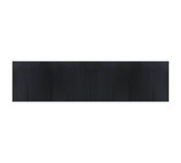 vidaXL Tapis rectangulaire Gris 100x400 cm Bambou