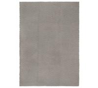 Vidaxl Tapis Rectangulaire Gris 160x230 Cm Coton