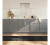 Vidaxl Tapis Rectangulaire Gris 60x300 Cm Bambou