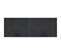 vidaXL Tapis rectangulaire Gris 70x200 cm Bambou, Tapis de Salon, Tapis rectangulaire, Tapis Moderne, Tapis de Chambre à Coucher, Tapis en Bambou