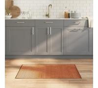 Tapis rectangulaire marron 60x100 cm bambou