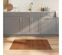 Vidaxl Tapis Rectangulaire Marron 70x100 Cm Bambou