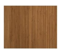 Tapis rectangulaire marron 80x100 cm bambou