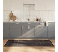 Vidaxl Tapis Rectangulaire Marron Foncé 70x200 Cm Bambou