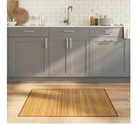 vidaXL Tapis rectangulaire en bambou naturel 80 x 100 cm