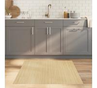 Vidaxl Tapis Rectangulaire Naturel Clair 100x100 Cm Bambou