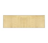 Tapis rectangulaire naturel clair 60x200 cm bambou