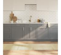 Tapis rectangulaire naturel clair 60x400 cm bambou