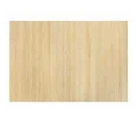 vidaXL Tapis rectangulaire Naturel Clair 70x100 cm Bambou