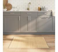 Tapis rectangulaire naturel clair 80x100 cm bambou
