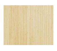 vidaXL Tapis rectangulaire naturel clair bambou 80 x 100 cm