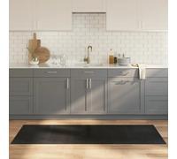 vidaXL Tapis rectangulaire Noir 70x200 cm Bambou – Moderne pour salon/chambre