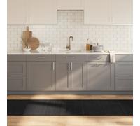 vidaXL Tapis rectangulaire Noir 70x300 cm Bambou, Tapis de Salon, Tapis de Cuisine, Tapis rectangulaire, Tapis de Chambre à Coucher