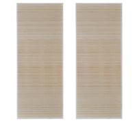 vidaXL Tapis rectangulaires Bambou naturel 2 pcs 120x180 cm
