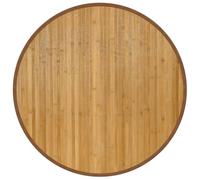 vidaXL Tapis Rond Naturel 80 cm Bambou, Tapis de Salon, Tapis de Cuisine, Tapis Rond, Tapis de Chambre à Coucher, Tapis de Salle de Bain