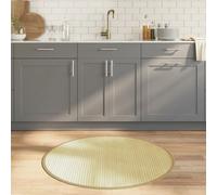 Vidaxl Tapis Rond Naturel Clair 100 Cm Bambou