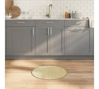 Vidaxl Tapis Rond Naturel Clair 60 Cm Bambou