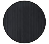 vidaXL Tapis Rond Noir 100 cm Bambou, Tapis de Salon, Tapis de Cuisine, Tapis Rond, Tapis de Chambre à Coucher, Tapis de Salle de Bain