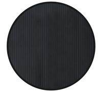 vidaXL Tapis Rond Noir 80 cm Bambou, Tapis de Salon, Tapis de Cuisine, Tapis Rond, Tapis de Chambre à Coucher, Tapis de Salle de Bain, Tapis en Bambou