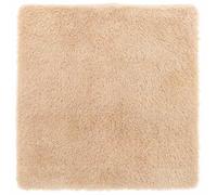 vidaXL Tapis Shaggy à Poils Longs Beige 120x120 cm Polyester, Tapis, Tapis de Chambre, Tapis Moderne, Tapis de Salon, Tapis Moelleux, Tapis carré