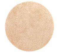 vidaXL Tapis Shaggy à Poils Longs Beige 160x160 cm Polyester, Tapis, Tapis de Chambre, Tapis Moderne, Tapis de Salon, Tapis Moelleux, Tapis Rond
