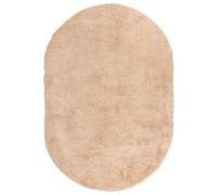 vidaXL Tapis Shaggy à Poils Longs Beige 300x200 cm Polyester, Tapis, Tapis de Chambre, Tapis Moderne, Tapis de Salon, Tapis Moelleux, Tapis Ovale