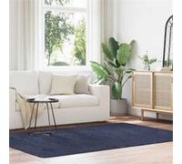 vidaXL Tapis shaggy à poils longs bleu marine 160x230 cm polyester, tapis, tapis de chambre, tapis moderne, tapis de salon, 4102843 Bleu