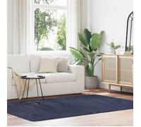 vidaXL Tapis shaggy à poils longs bleu marine 160x230 cm polyester, tapis, tapis de chambre, tapis moderne, tapis de salon, 4102843