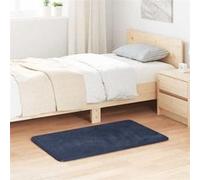 vidaXL Tapis Shaggy à poils longs bleu marine 60x100 cm polyester, tapis, tapis de chambre, tapis moderne, tapis de salon, 4102811 Bleu