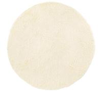 vidaXL Tapis Shaggy à Poils Longs crème 100x100 cm Polyester, Tapis, Tapis de Chambre, Tapis Moderne, Tapis de Salon, Tapis Moelleux, Tapis Rond