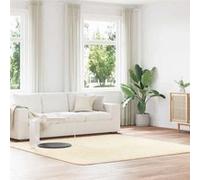 vidaXL Tapis Shaggy à Poils Longs crème 240x240 cm Polyester, Tapis, Tapis de Chambre, Tapis Moderne, Tapis de Salon, Tapis Moelleux, Tapis carré