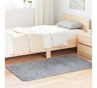 vidaXL Tapis shaggy à poils longs gris clair 80x150 cm polyester, tapis, tapis de chambre, tapis moderne, tapis de salon, 4102818 Gris